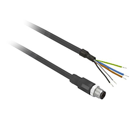 Telemecanique Sensors Male M12 to Male Sensor Actuator Cable, 2 m