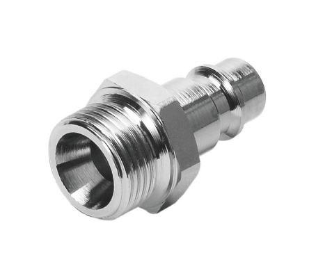 Festo Brass Pneumatic Quick Connect Coupling, 1/4 in Male G