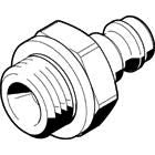 Festo Brass Pneumatic Quick Connect Coupling, 1/8 in Male G