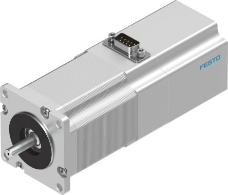 Festo EMMS-ST Series Hybrid Stepper Motor 48V, 1.4Nm Torque, 1.8 °, 6.35 mm Shaft