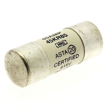 Eaton 45A Ceramic Cartridge Fuse, 23 x 57 mm