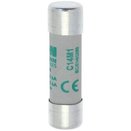 Eaton 1A Ceramic Cartridge Fuse, 14 x 51 mm