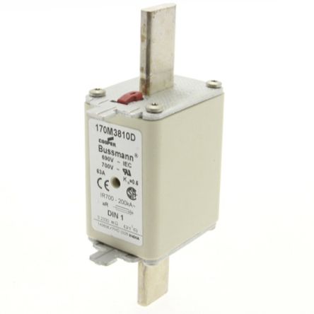 Eaton 63A Centred Tag Fuse NH1 690V ac