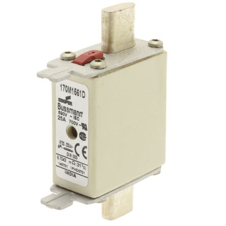 Eaton 25A Centred Tag Fuse NH000 690V ac