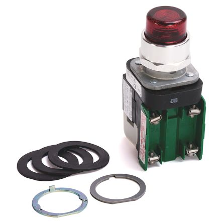 Allen Bradley 800T Series Red Momentary Push Button Head, 30 mm Cutout, IP67, IP69K