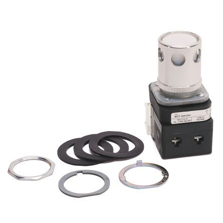 Allen Bradley 800T Series White Momentary Push Button Head, 30 mm Cutout, IP67, IP69K