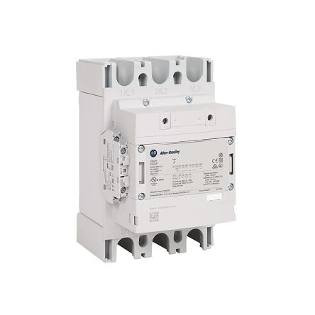 Allen Bradley 100-E Contactor, 100V dc, 250 V dc Coil, 3-Pole, 305 A, 160 kW 250V dc, 1 NO/1 NC, 100V, 250 V