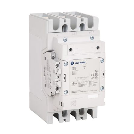 Allen Bradley 100S-E Contactor, 100V ac/dc, 250 V ac/dc Coil, 3-Pole, 116 A, 75 kW 250V ac/dc, 1 NO/1 NC, 250V ac/dc
