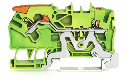 WAGO 2102-5207 Earth Terminal Block Green, Yellow, 2.5mm², 1-Level, Cage Clamp, IECEx/ATEX