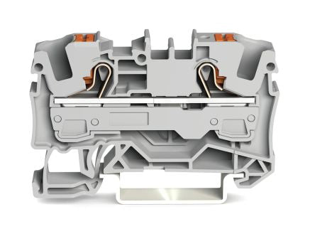 WAGO 2206-1201 Feed Through Terminal Block Grey, 6mm², 1-Level, Cage Clamp, IECEx/ATEX