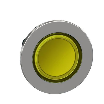 Schneider Electric, ZB4, Flush Yellow LED Pilot Light Head, 30.75 mm Cutout, IP69, IP67, IP66, IP66K, Round, 240V