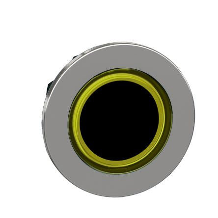 Schneider Electric ZB4 Series Yellow Spring Return Push Button Head, 30 mm Cutout, IP67, IP69K, IP66