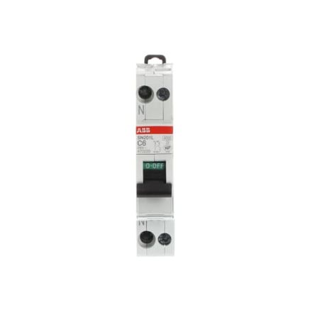 ABB SN201 Miniature Circuit Breaker, 1-Pole, 6A, Type C, 230V ac AC, 4.5 kA Breaking Capacity