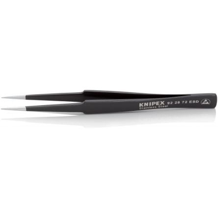 Knipex 135mm Stainless Steel Smooth ESD Safe Tweezer
