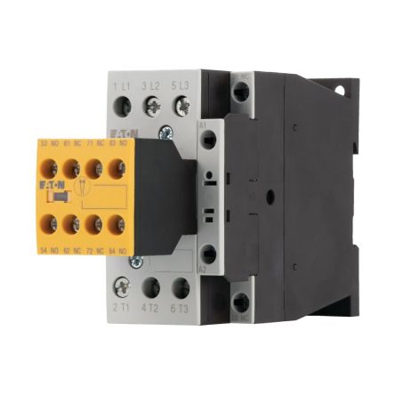 Eaton DILMS Contactor, 24V dc, 27 V dc Coil, 3-Pole, 25 A, 11 kW 24V dc, 2 NO, 400V ac