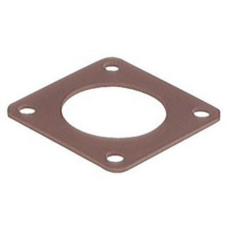 Hirschmann Male Brown Flat Gasket for use with VG 95342 Connectors, MIL Universal Connectors, MIL-C-5015 Connectors, DIN
