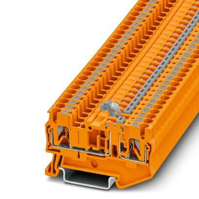 Phoenix Contact 3212316 Non-Fuse DIN Rail Terminal Orange, 2.5mm², 1-Level, Push-in