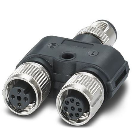 Phoenix Contact Straight Circular Connector Adapter 8 M12 Male 8 M12