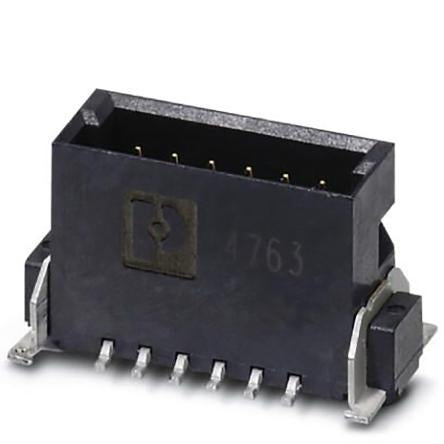 Phoenix Contact FP 1.27/ 80-MV Series Surface PCB Header, 80 Contact(s), 1.27 mm Pitch, 2 Row, Shrouded