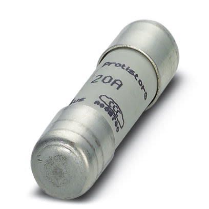 Phoenix Contact 20A GR Cartridge Fuse, 10 x 38 mm