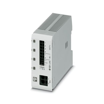 Phoenix Contact CBMC Electronic Circuit Breaker 10A 24V, 4 channels, DIN Rail Type E