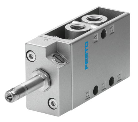 Festo Pneumatic Solenoid/Pilot-Operated Control Valve - 5/2 Monostable Electric Metric MFH-5-1/8-EX Series 24V