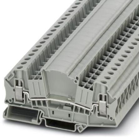 Phoenix Contact 3047413 UTMED 6 Series Feed Through Terminal Block Grey, 0.2mm², 10 mm², 1-Level, Screw