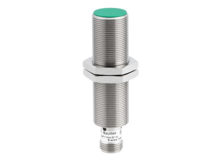 Baumer IFRM 18P17A4/S14L Threaded Barrel Inductive Proximity Sensor, M18 PNP IFRM 18P17A4/S14L 30V 8 mm 30 V dc 200mA