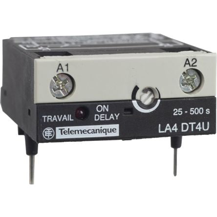 Schneider Electric TeSyS CA Contactor Timer for use with 4 poles LC1DT20...DT40, 3 poles LC1D09...D38