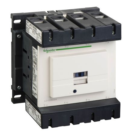 Schneider Electric TeSyS D Contactor, 24V ac Coil, 4-Pole, 200 A, 24 W, 4 NO, 440V