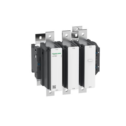 Schneider Electric TeSys F Contactor, 400V dc Coil, 3-Pole, 800 A, 450 kW 110V ac, 400 V ac, 3 NO, 1kV
