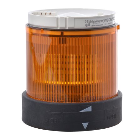 Schneider Electric Harmony XVBC Series Amber Steady Effect Beacon Unit, LED Bulb 120V ac, AC, IP65