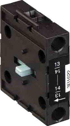 Schneider Electric Auxiliary Contact Block, 1 Contact, 1 NC, TeSyS Vario, 6 A, 690V, VZN06
