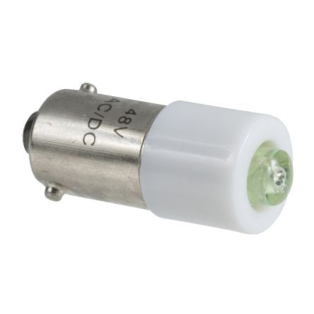 Schneider Electric Green LED Indicator Lamp, BA9 Base