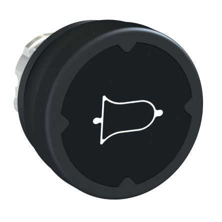 Schneider Electric Harmony Series Black Spring Return Push Button Head, 22 mm Cutout, IP66, IP67, IP69K