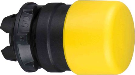 Schneider Electric Harmony Series Yellow Spring Return Push Button Head, 22 mm Cutout, IP66, IP67, IP69K