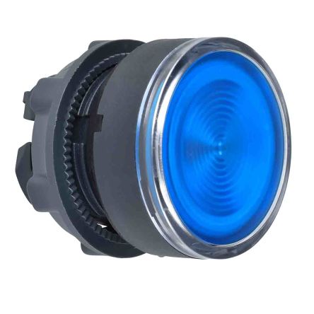Schneider Electric Harmony Series Blue Spring Return Push Button Head, 22 mm Cutout, IP66, IP69K, IP67