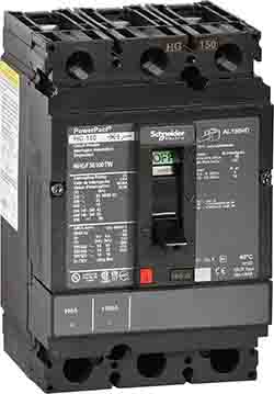 Schneider Electric, PowerPact, PowerPacT Molded Case Circuit Breaker 3-Pole 100A, Breaking Capacity 65 kA