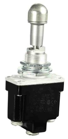 Honeywell Toggle Switch, Bushing Mount, Latching, SPDT, Screw Terminal, 28 V dc, 125 V ac