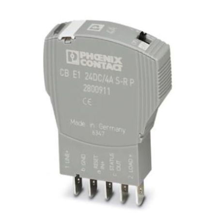 Phoenix Contact CB Electronic Circuit Breaker 4A 24V, DIN Rail