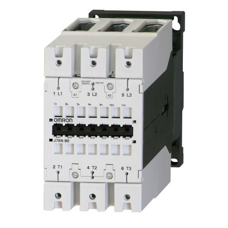 Omron J7KN Contactor, 230V ac Coil, 3-Pole, 90 A, 45 kW 230V ac, 415V