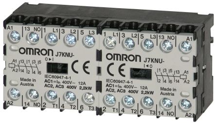 Omron J7KNU Contactor, 48V ac Coil, 4-Pole, 5 A 48V ac, 4 NC, 440V