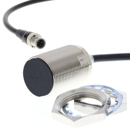 Omron E2E-X23B1T30-M1TJ 0.3M Threaded Barrel Inductive Proximity Sensor, M30 PNP E2E 30V dc 23 mm 24 V dc 50mA