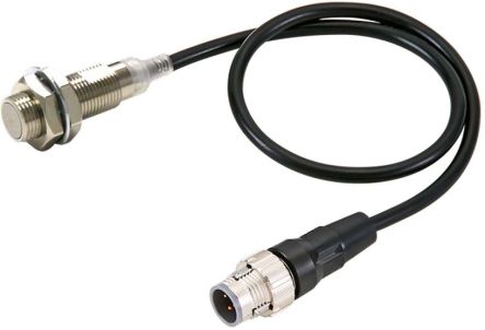 Omron E2E-X4B1T12-M1TJR 0.3M Threaded Barrel Inductive Proximity Sensor, M12 PNP E2E 30V dc 4 mm 30 V dc 200mA