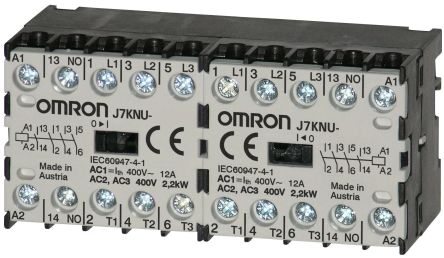 Omron J7KNU Contactor, 48V Coil, 3-Pole, 5 A, 2 kW, 1 NC