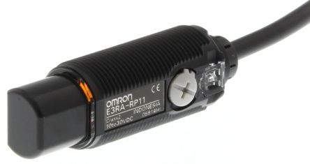Omron Retroreflective Photoelectric Sensor, Cylindrical Sensor