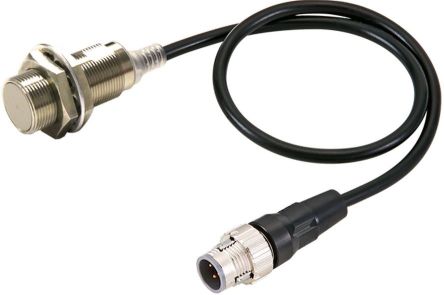 Omron E2E-X8B1T18-M1TJ 0.3M Threaded Barrel Inductive Proximity Sensor, M18 PNP E2EW 30V ac 8 mm 30 V dc 200mA