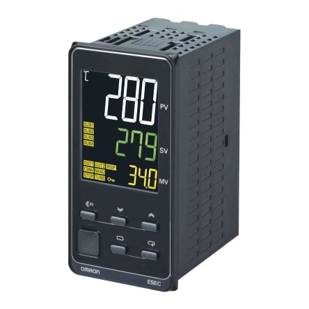 Omron E5EC Panel Mount PID Temperature Controller 4 Input, 4 Output Logic, SSR, Solid State Relay 240V ac PID, On-Off,