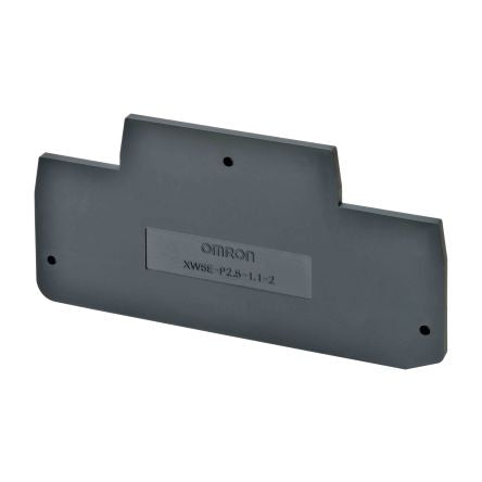 Omron XW5E Series End Plate, 2-Way, 0.14mm², 2.5 mm² Wire, 22A DIN Rail