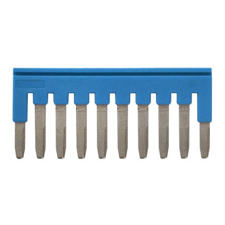 Omron XW5S Series Jumper Bar, 10-Way, 2.5mm² Wire, 22A Push-in